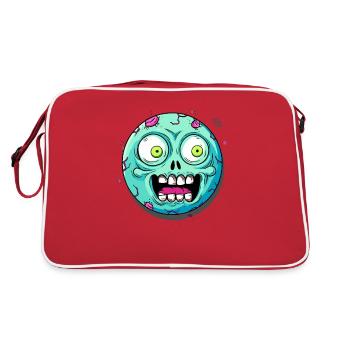 Eyes wide open: Shock, a zombie - Retro Bag - red/white - Back