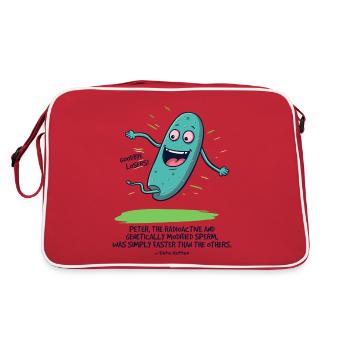 Peter, the Radioactive Modified Seed - Retro Bag - red/white - Back