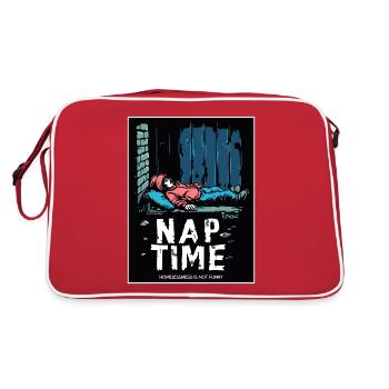 Homeless Education, Outdoor Naps - Retro Bag - red/white - Back