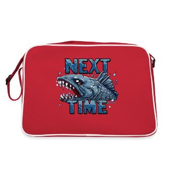 Meilleure chance la prochaine fois : Fish Angler - Sac Retro - rouge/blanc - Dos