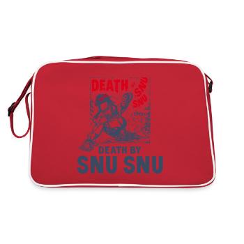 Mort par Snu Snu, femme de fitness musculaire - Sac Retro - rouge/blanc - Dos