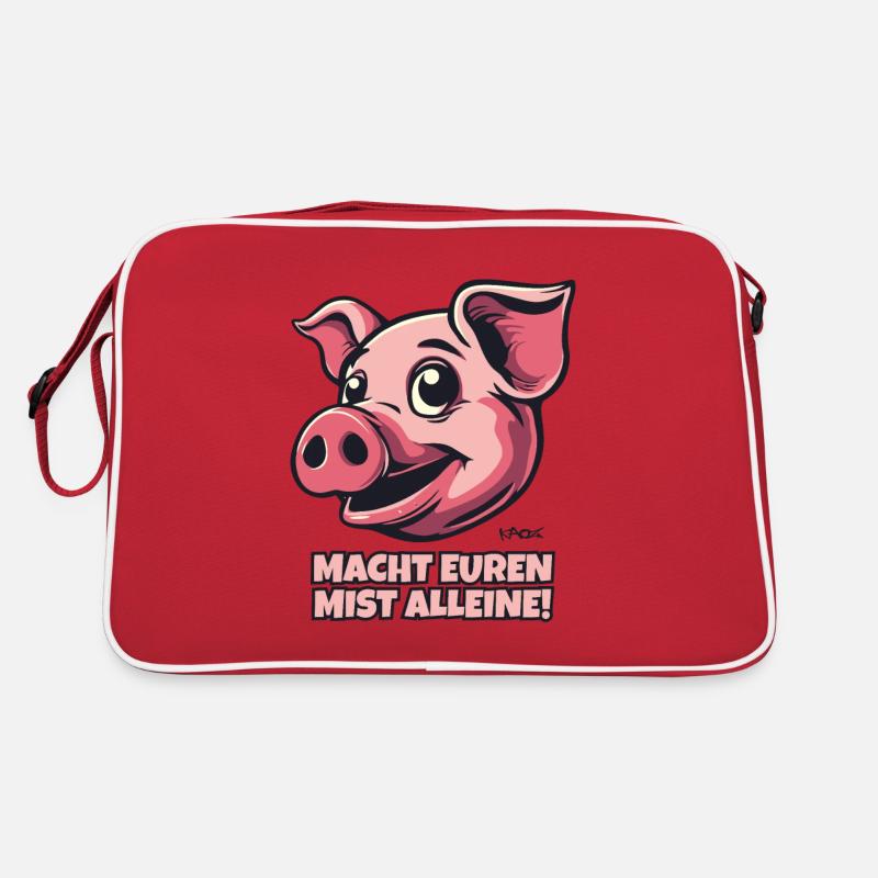 Fais ta merde tout seul, cochon malin Sac Retro