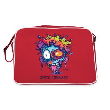 Shock Therapy: Crazy Colors Face - Retro Bag - red/white - Back