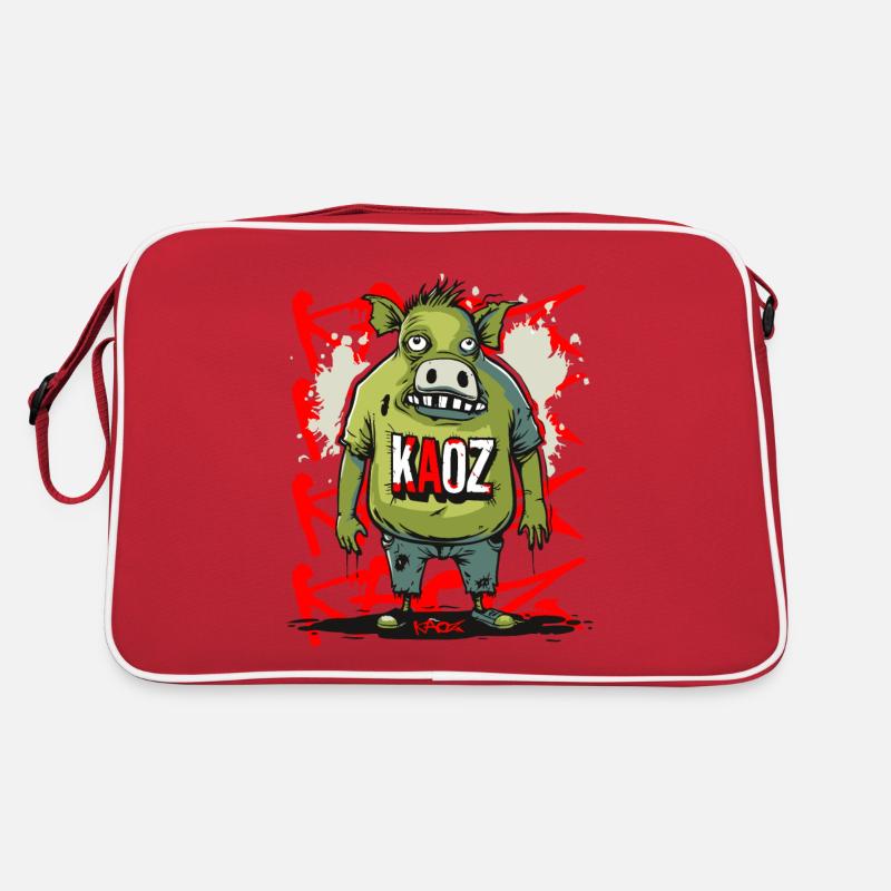 Die Existenz eines Schweins Retro Tasche