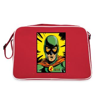 The Random, Fake, Chaotic Superhero - Retro Bag - red/white - Back