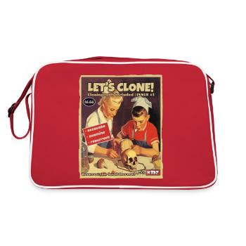 Vintage cloning: the fake magazine for children - Retro Bag - red/white - Back