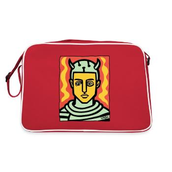 Chevalier Viking de l’anime - Sac Retro - rouge/blanc - Dos