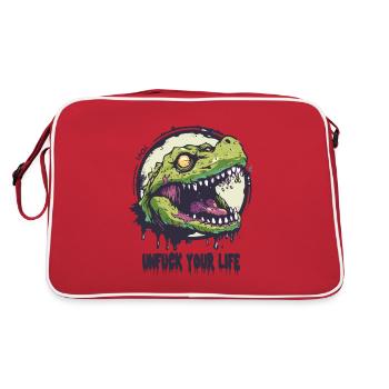 Alligator Advice: F*ck Your Life - Retro Bag - red/white - Back