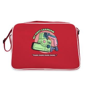 Ma première tronçonneuse - Sac Retro - rouge/blanc - Dos