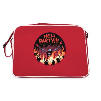 Let's party in hell - Retro Bag - red/white - Back