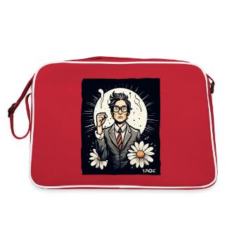 Un employé japonais se bat pour la liberté - Sac Retro - rouge/blanc - Dos