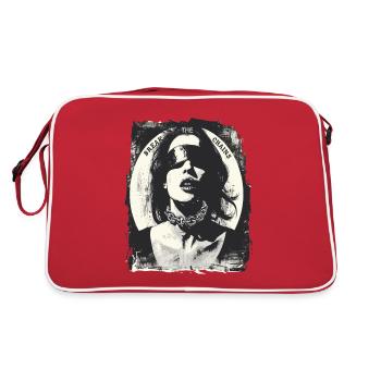 Femme, brise les chaînes - Sac Retro - rouge/blanc - Dos