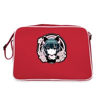 Emblème d’idole de fille d’anime super mignon - Sac Retro - rouge/blanc - Dos