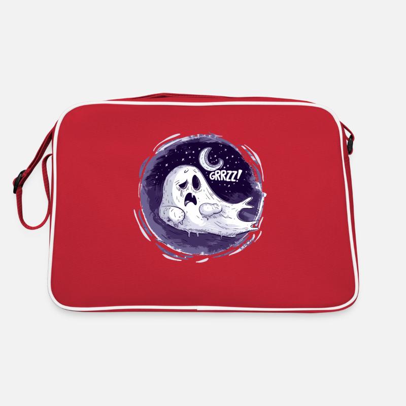 Schlafender Geist auf dem Mond Retro Tasche