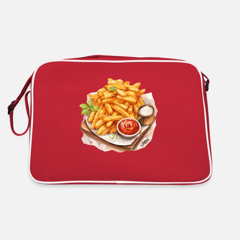 Leckere Pommes Retro Tasche