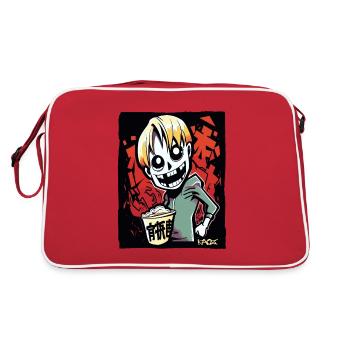 Drôle Funky Young GEN Z-ombie - Sac Retro - rouge/blanc - Dos