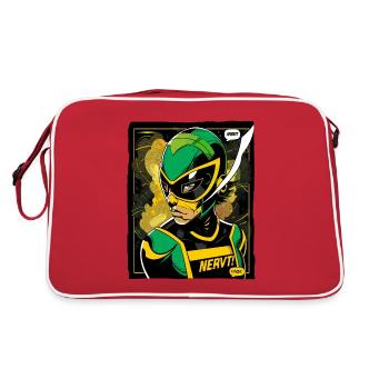 Super Employee: Hero of Work, Work Sucks! - Retro Bag - red/white - Back
