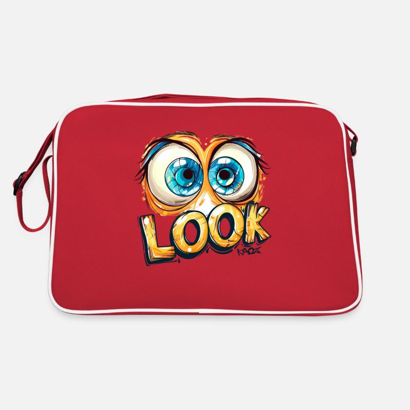 Regardez, il y a de grands yeux Sac Retro