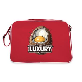 L’œuf en chocolat à la crème est un pur luxe - Sac Retro - rouge/blanc - Dos