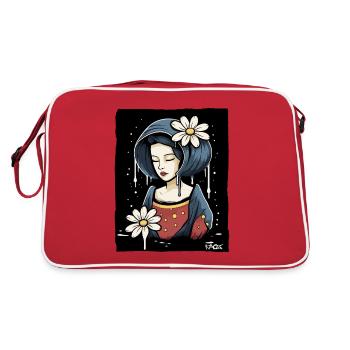 Beauté de la fleur de beurre : la femme sage - Sac Retro - rouge/blanc - Dos