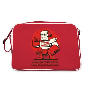 Leaving no evidence: Robots of the atomic era - Retro Bag - red/white - Back