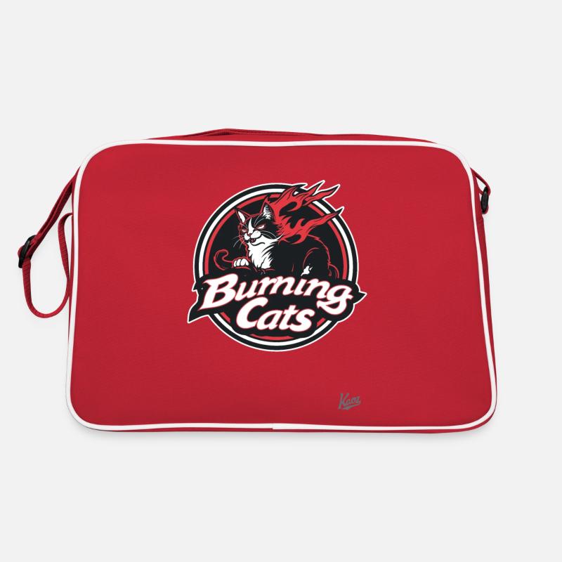 Mascotte Chat Parodie : Burning Cats Sac Retro