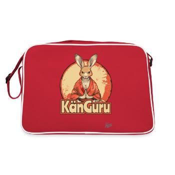 Kän Guru: The Kangaroo Guru, Meditation and Yoga - Retro Bag - red/white - Back
