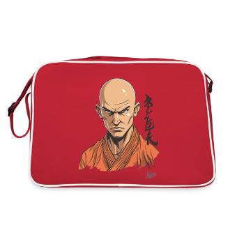 False Shaolin Monk: Martial Arts Parody - Retro Bag - red/white - Back