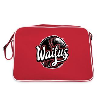 Waifus women's baseball team - Retro Bag - red/white - Back