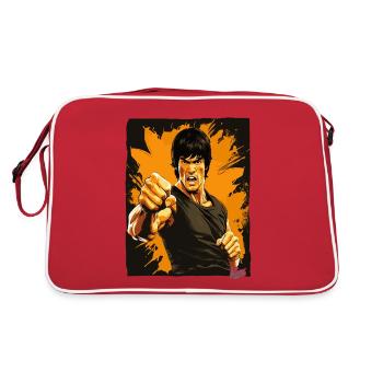 Le visage des arts martiaux - Sac Retro - rouge/blanc - Dos