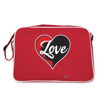 Cœur et amour - Sac Retro - rouge/blanc - Dos