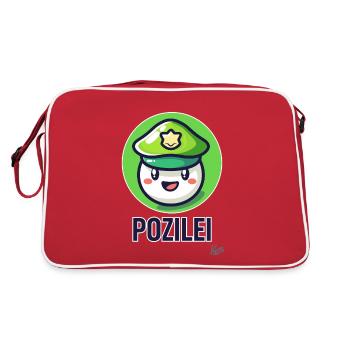 drôle de petite balle mignonne mignonne, Pozilei - Sac Retro - rouge/blanc - Dos