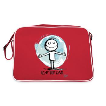 Hide the pain - Retro Bag - red/white - Back