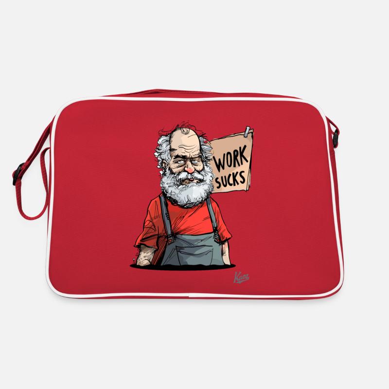 Old craftsman: Work sucks! Retro Bag