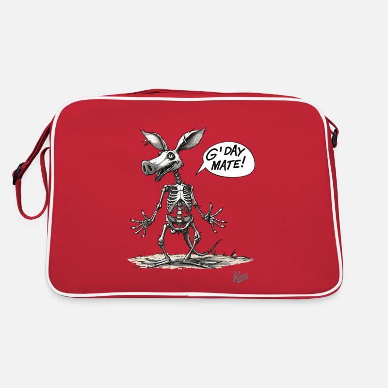 Squelette de kangourou cochon australien : G’Day Mate Sac Retro