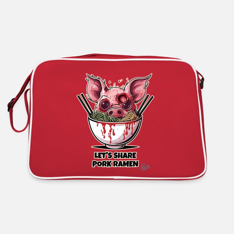 Let's Share Zombie Pork Ramen Noodles Retro Bag