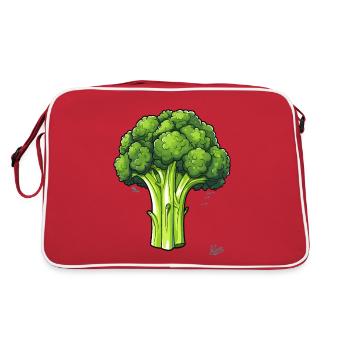 Le gros et mauvais brocoli - Sac Retro - rouge/blanc - Dos