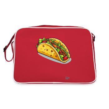 The best, deliciously delicious tacos from Mexico - Retro Bag - red/white - Back