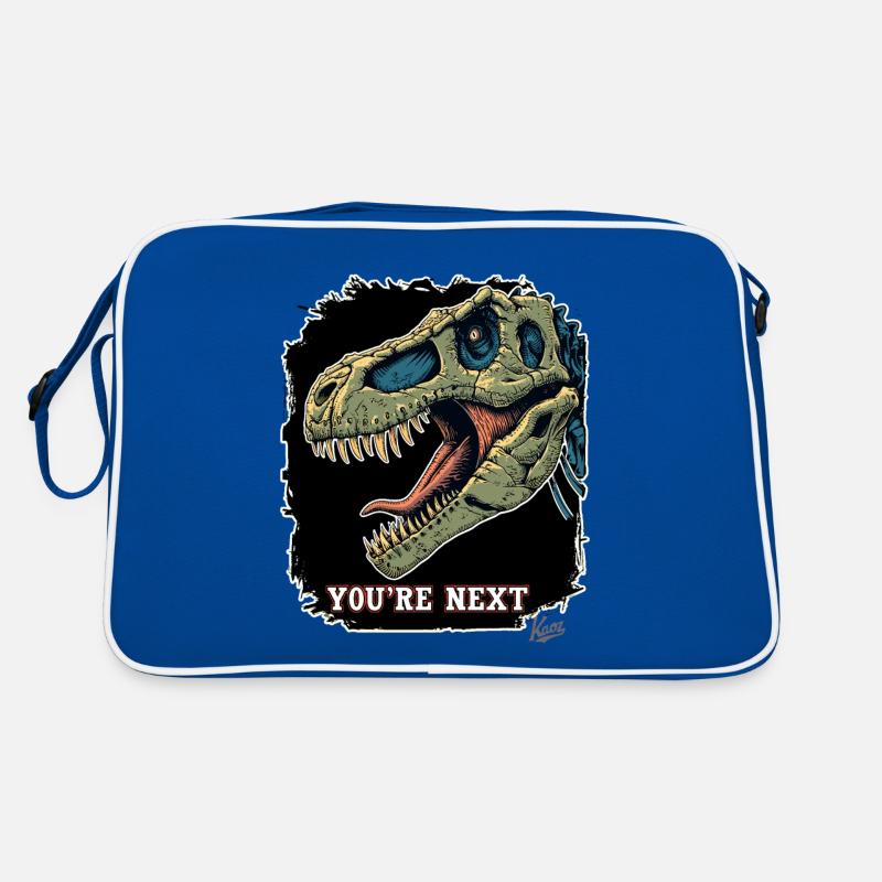 Super Aggressiver Rex Dinosaurier: Du bist Nächste Retro Tasche