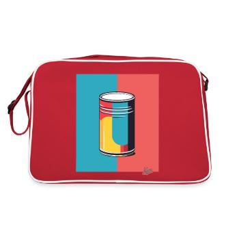 Du pop art et une boîte colorée - Sac Retro - rouge/blanc - Dos