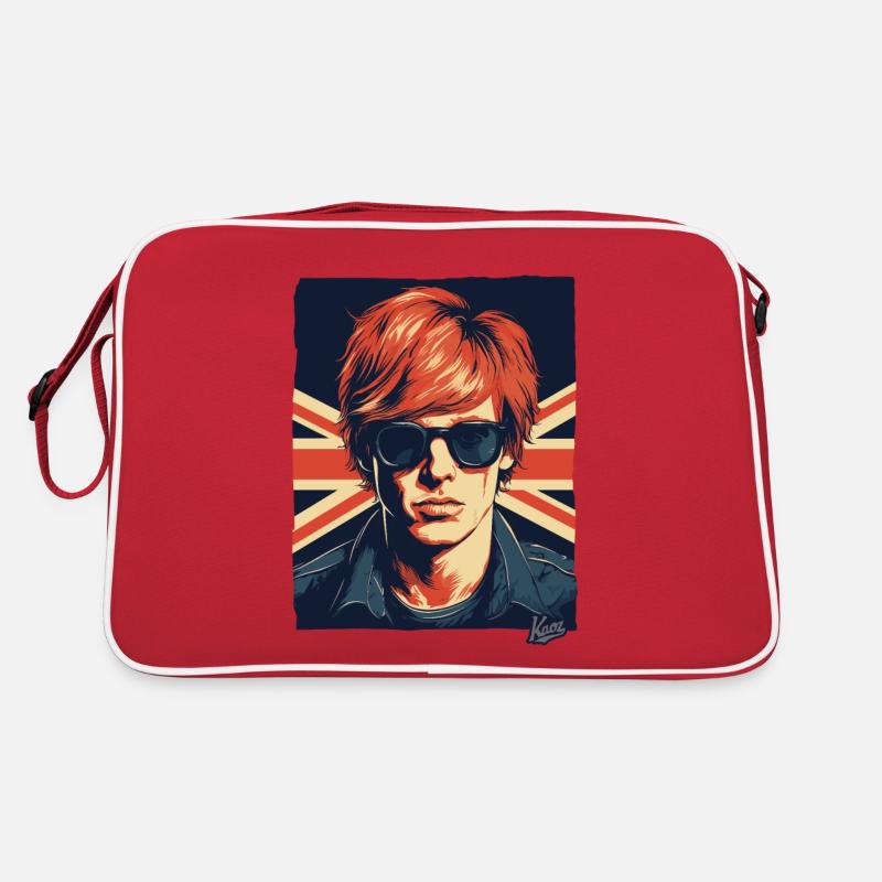 british flag british british guy Retro Bag