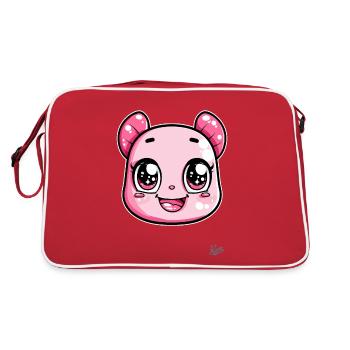 Super Mega Ultra Cute Animal - Retro Bag - red/white - Back