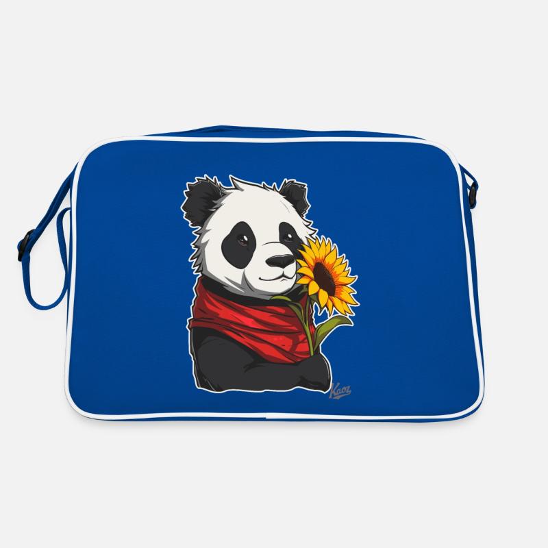Super sympa, mignon panda avec tournesol Sac Retro