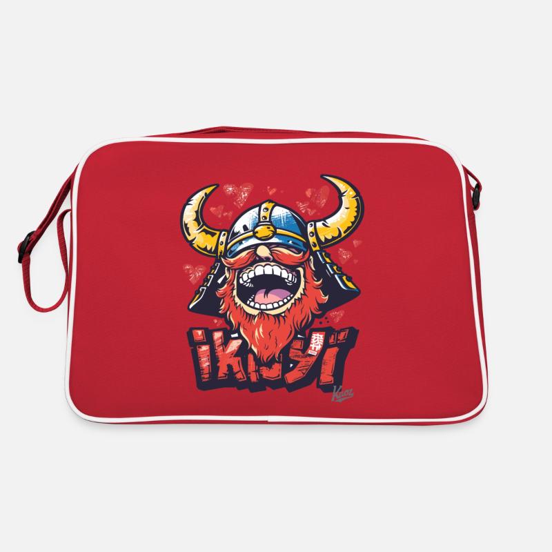 Japanese Funny Viking: A Stylish Fun Retro Bag