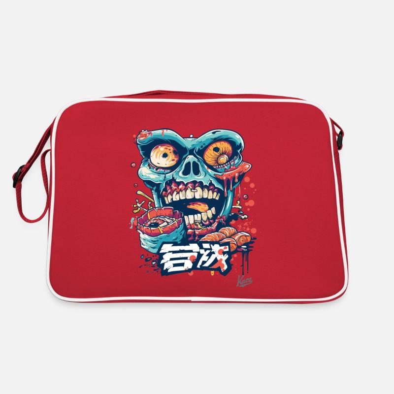 Ramen Sushi Thon Manger Crâne Sac Retro