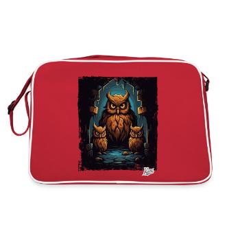 Trois hiboux dans le donjon - Sac Retro - rouge/blanc - Dos