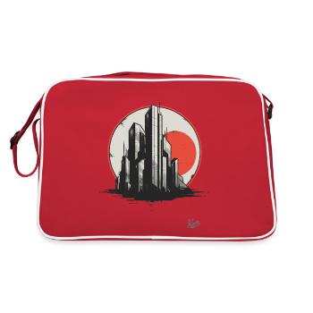 L’architecture brutale du futur et de la science - Sac Retro - rouge/blanc - Dos