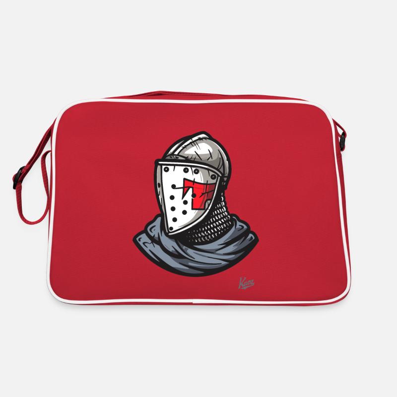 Medieval helmet Breton knights Retro Bag