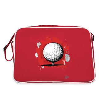 Balle de golf Golf - Sac Retro - rouge/blanc - Dos