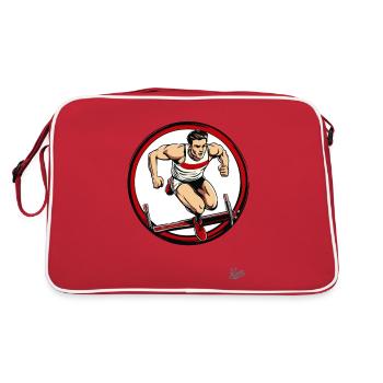 Athlétisme et haies - Sac Retro - rouge/blanc - Dos